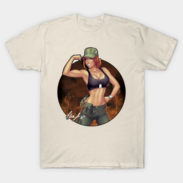 Army Girl T-Shirt by Eliaschatzoudis